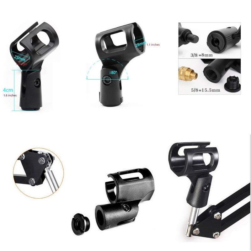 AceTaken Microphone Wall Mount, Suspension Mic Stand Clip for Blue Yeti Snowball,Radio Broadcasting, Voice-Over Sound, Stages,TV Stations,Youtube - Image 5